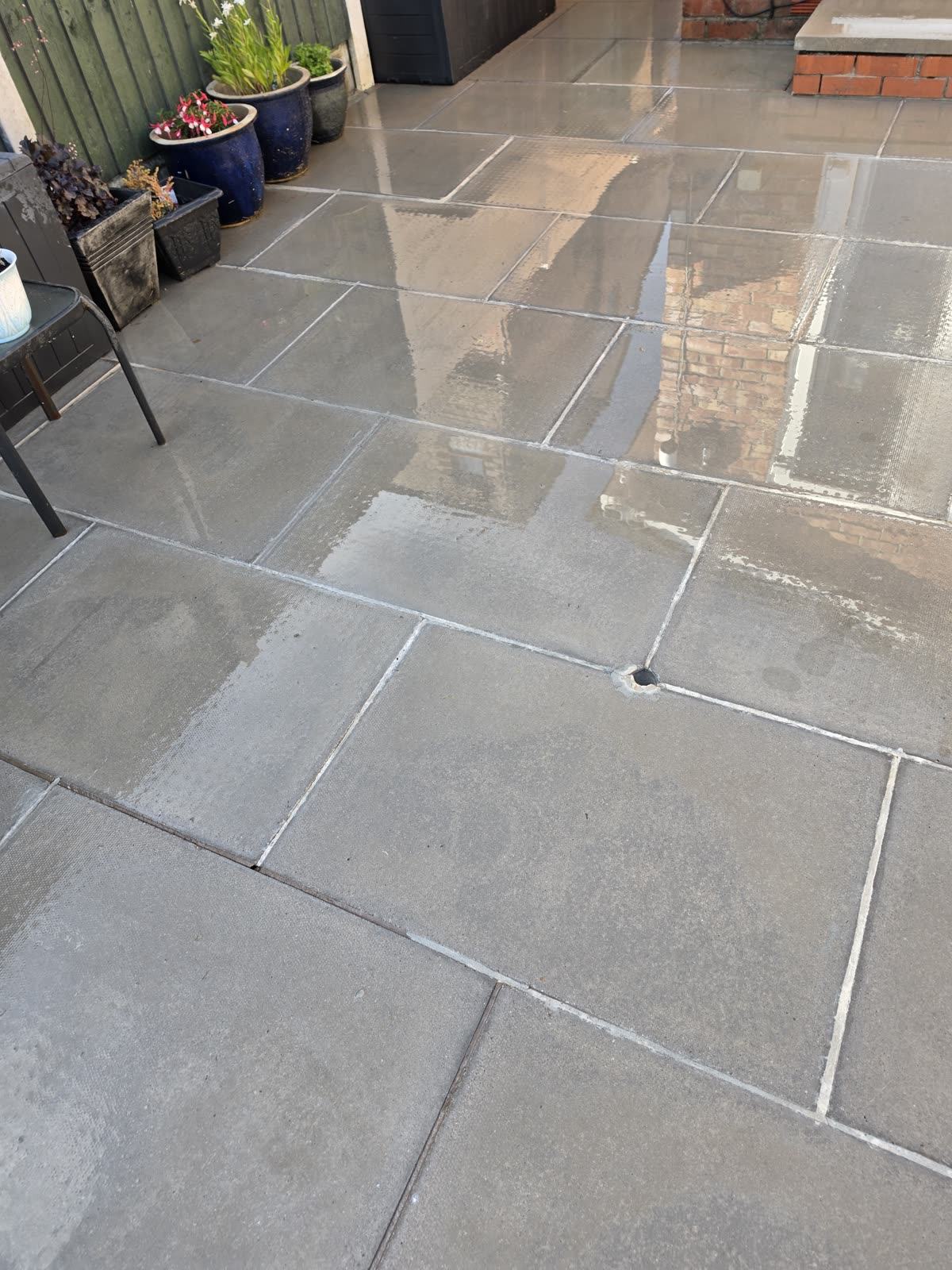 After patio cleaning in Southport by Evans Exterior Services